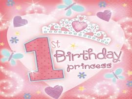 1st Birthday Princess Backgrounds