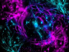 Abstract Neon Swirls Frame Backgrounds