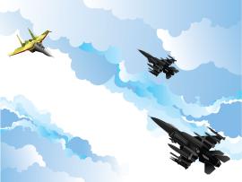Air Force Blue Clouds Backgrounds