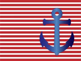 Anchor On Striped Clip Art Backgrounds