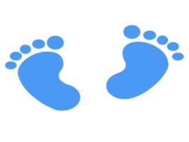 Baby Footprints Art Backgrounds