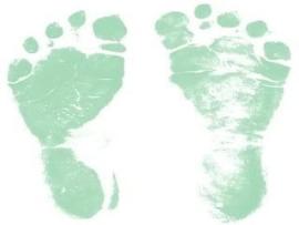 Baby Footprints Art Backgrounds
