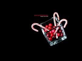 Black Christmas Candy Cane Hd Slides Backgrounds