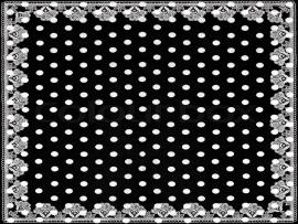 Black White Polka Dots With Lace Design Backgrounds