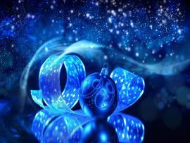 Blue Christmas 3D Slides Backgrounds