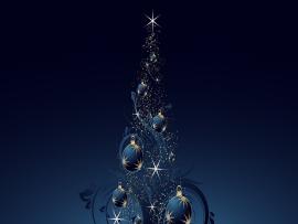 Blue Christmas Tree image Backgrounds