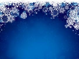 Blue Snowflakes Decoration Presentation Backgrounds