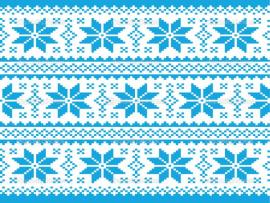 Blue Ugly Christmas Sweater Pattern Presentation Backgrounds