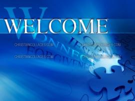 Blue Welcome Wallpaper Backgrounds