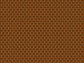 Brown Hexagon Honeycomb Presentation Backgrounds