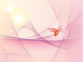 Butterfly Spring Wave Power Point Butterfly  Frame Backgrounds