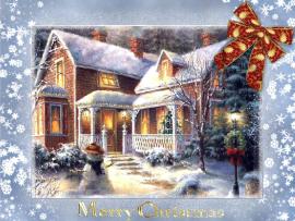 Card Postal Christmas Art Backgrounds
