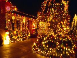 Christmas Lights Slides Backgrounds