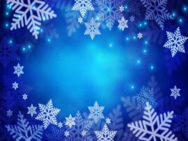 Christmas Snowflakes Blue Design Backgrounds
