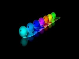 Colored Balls Neon Presentation Backgrounds