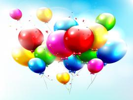 Colorful Balloons Vector Picture Backgrounds