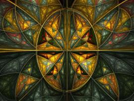 Complex Stained Glass Art Backgrounds