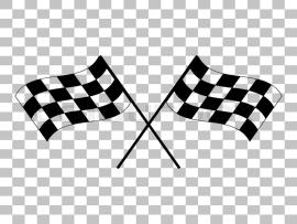 Crossed Checkered Flags Logo Waving In The Wind Nceptual Of Motor   Art Backgrounds