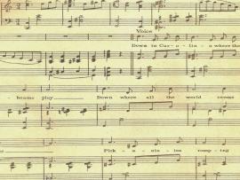 Digital Stamp Sheet Music Backgrounds