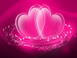 Download Glass Hearts Slides Backgrounds