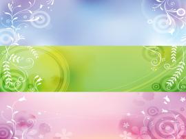 Elegant Plant Banners Backgrounds