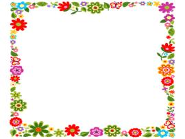 Floral Frame Presentation Backgrounds