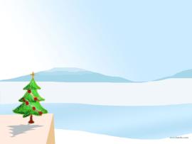 Free Christmas Tree For PowerPoint  Social Slides Backgrounds