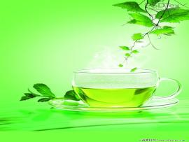 Free Green Tea Poster Backgrounds