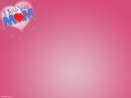 Free I Love Mom For PowerPoint  Events Template Backgrounds