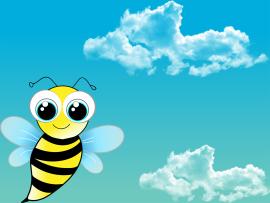 Funny Cute Bee Backgrounds
