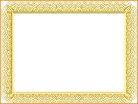 Gold Certificate Gold Formal Certificate    Clip Art Backgrounds