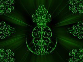 Green Tribal Art Backgrounds