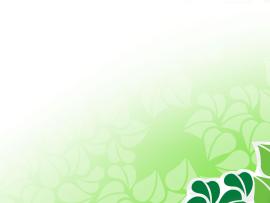 Green Vector Flower For PowerPoint Flower Clipart Backgrounds