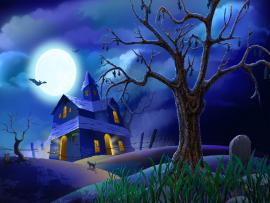 Halloween House Backgrounds