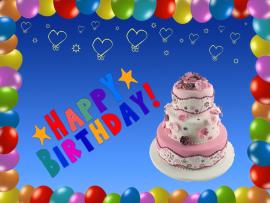 Happy Birthday Blue  Hd   Slides Backgrounds