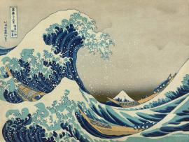 Japanese Wavy Sea image Backgrounds