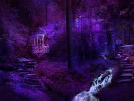 Magic Forest Purple Backgrounds