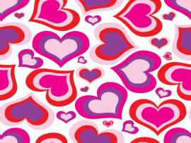 Pink Heart Pattern Backgrounds