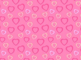 Pink Heart Template Backgrounds