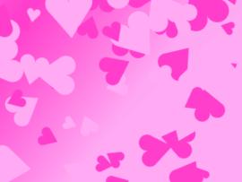 Pink Love Hearts Pattern Art Backgrounds