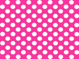 Pink Polka Dot Round image Backgrounds