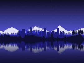 Pixel Art  A Cityscape! Clip Art Backgrounds