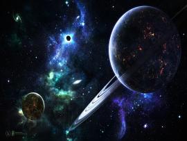Planets In Spaces Graphic Backgrounds