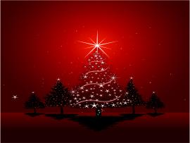 Red Christmas Tree Backgrounds