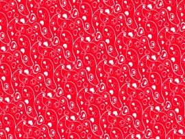 Red Heart and Swirl Patterns Quality Backgrounds