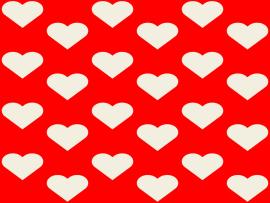 Red White Hearts Clipart Backgrounds
