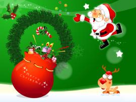 Santa Claus Christmas Graphic Backgrounds