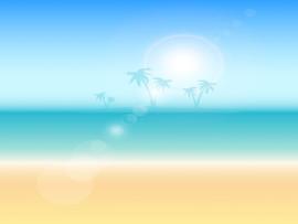 Summer Themed With Palm Trees Clipart Backgrounds