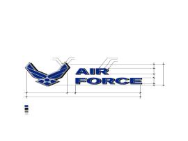 Template for Air Force Symbol Tower Backgrounds