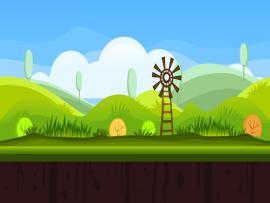 Vector Fantastic Game Clipart Backgrounds